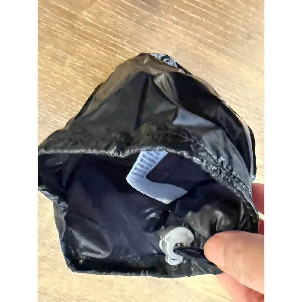 MONCLER Black Drawstring Pouch Bag Carrying Case